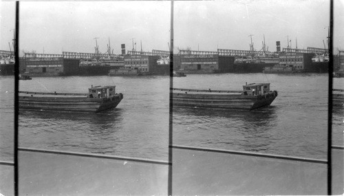 Transatlantic Steamers at Their Piers in New York City, N.Y