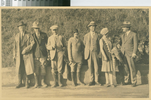 [Little River Redwood Co. company officials, posed]