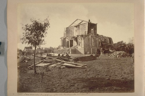 San Leandro Court House, after Earthquake October 21, 1868