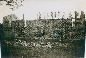 Building of the church of Diego-Suarez, in Madagascar