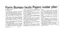 Farm Bureau lauds Pajaro water plan