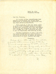 1943 Letter from PHK to Charles Ferguson (Director of Adult Education, Manzanar)
