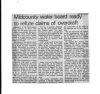 Midcounty water board ready to refute claims of overdraft