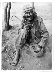 Portrait of an old Havasupai man, ca.1900