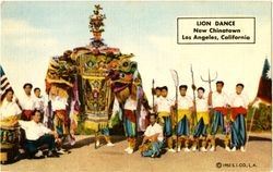 Lion Dance, New Chinatown, Los Angeles, California