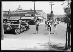 Safety measures for autos & pedestrians, Southern California, 1931