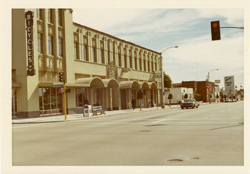 East side of Fourth Street (1500 block), looking south from Broadway on Febuary 14, 1970