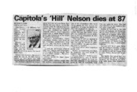 Capitola's 'Hill' Nelson dies at 87