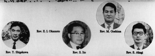 Japanese Free Methodist Church, Portraits of Four Ministers, Anaheim [graphic]