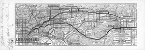 Automobile roads between Los Angeles and Pomona, 1931