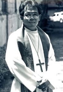 Pastor Victorio Saquilayan, Ascension Lutheran Church, Cebu, Filippinerne, oktober 1991