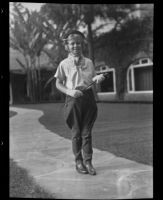 Children's Riding Club member Sylvia Morton, Arcadia, 1936
