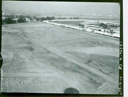 Aerial view of the property before construction of Los Amigos Golf Course