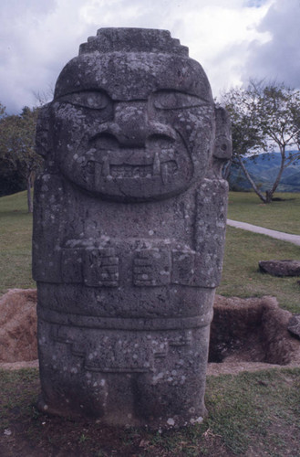 Stone statue, San Agustín, Colombia, 1975