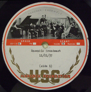 Hancock Ensemble, 1937-11-21 (2 exemplars)