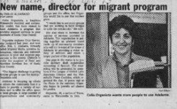 New name, director for migrant program