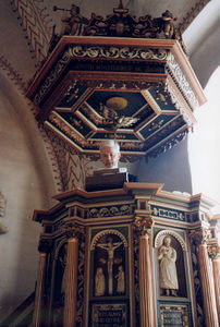 Formanden på prædikestolen i Nr. Galten kirke, Hadsten