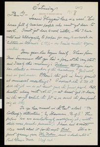Henry Blake Fuller, letter, 1918, to Hamlin Garland