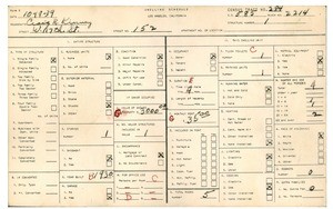 WPA household census for 152 WEST 117TH STREET, Los Angeles County