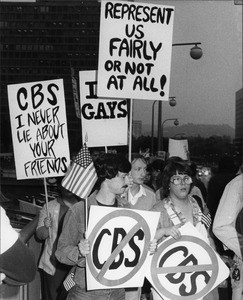 Protest at CBS