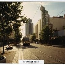 K Street Mall and the Light Rail Train