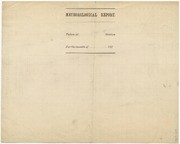 [Central Pacific Railroad form for reporting meteorologic observations]