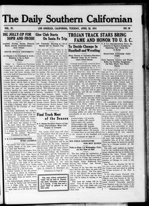 The Daily Southern Californian, Vol. 4, No. 39, April 28, 1914