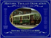 Historic Trolley Car 2001 Dedication