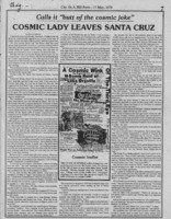 Cosmic Lady leaves Santa Cruz