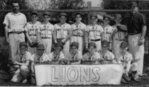 Little League team photo of the "MV Lions Club", 1955