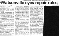 Watsonville eyes repair rules