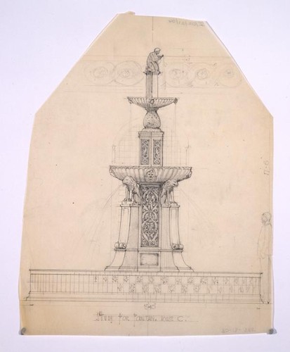 Study for fountain, House C