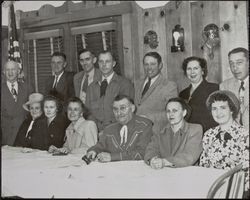 Events Committee meeting of the California State Horsemen's Association 1949 at Gori's Tavern on Main Street, Guerneville, California