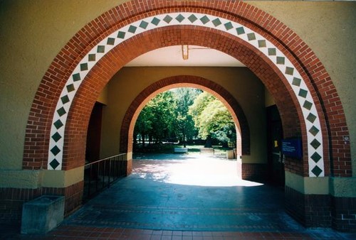 Front view of Arch on East side of Wahlquist South