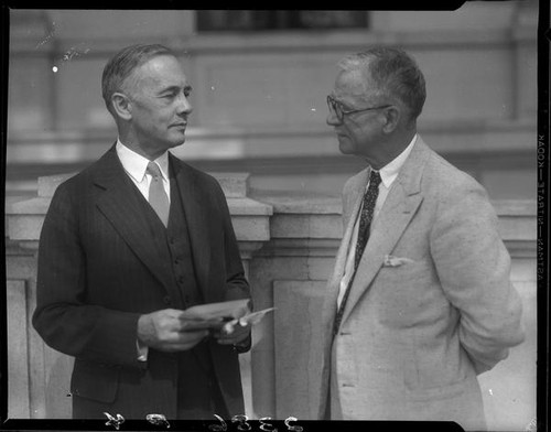 Charles Vickrey and unidentified man, [1932?]