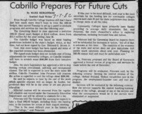 Cabrillo prepares for future cuts