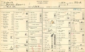 WPA household census for 1328 W 5TH ST, Los Angeles