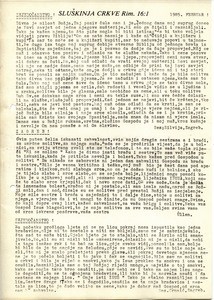 Servant of the Chruch, Romans 16:1, Circular letter for February 1985