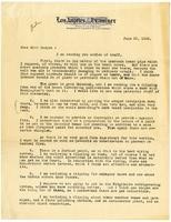 Letter from William Randolph Hearst to Julia Morgan, June 22, 1926