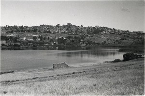 Antananarivo viewed from the banks of Mandroseza lake, in Madagascar