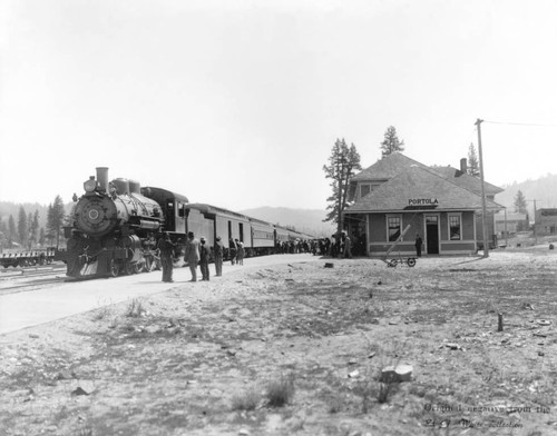 Train depot at Portola