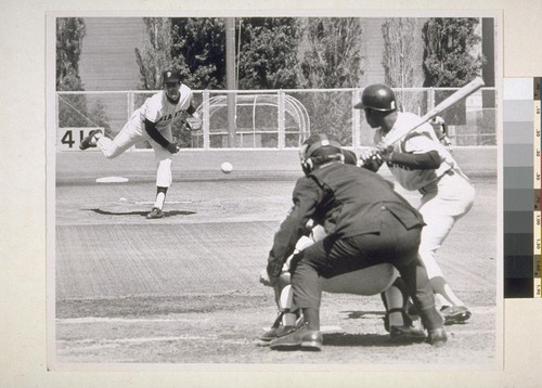 Perry first pitch, Joe Morgan at bat, Crawford -umpire, Dietz -catcher