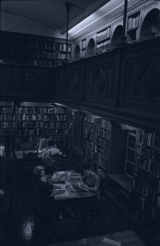 Students in Rare Book Room of Denison Library, Scripps College