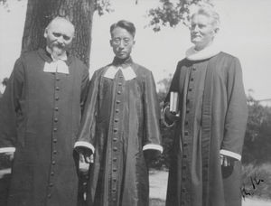 Missionary Niels Kristiansen, Pastor Chen, Missionary John August Vyff