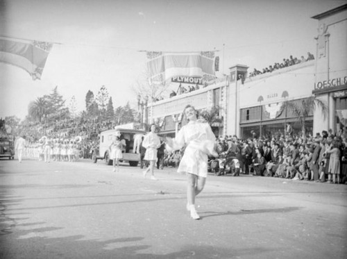Marching band at the 1939 Rose Parade