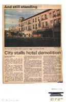 City stalls hotel demolition