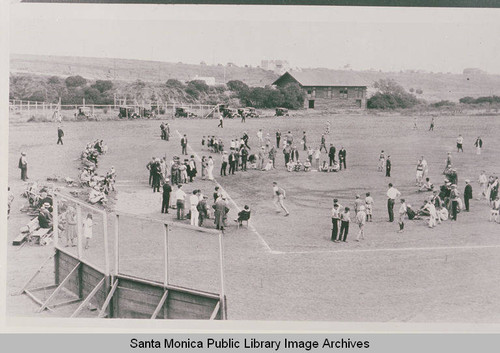Games on Field Day in Assemby Camp, April, 1927