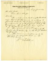 Letter from V. A. Dehnel to R. E. Jack