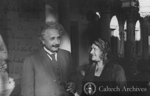 Albert and Elsa Einstein at the Athenaeum