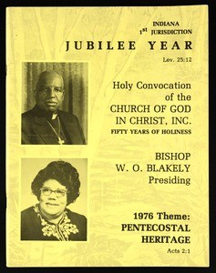 Indiana (1st jurisdiction) holy convocation, COGIC (50th: 1976), program